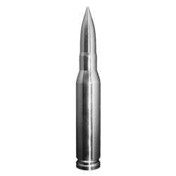 10 OZ SILVER .50 CALIBER BULLET REPLICA 1