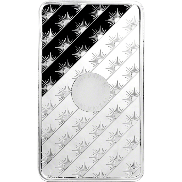 100 OZ SILVER BAR SUNSHINE - Reverse