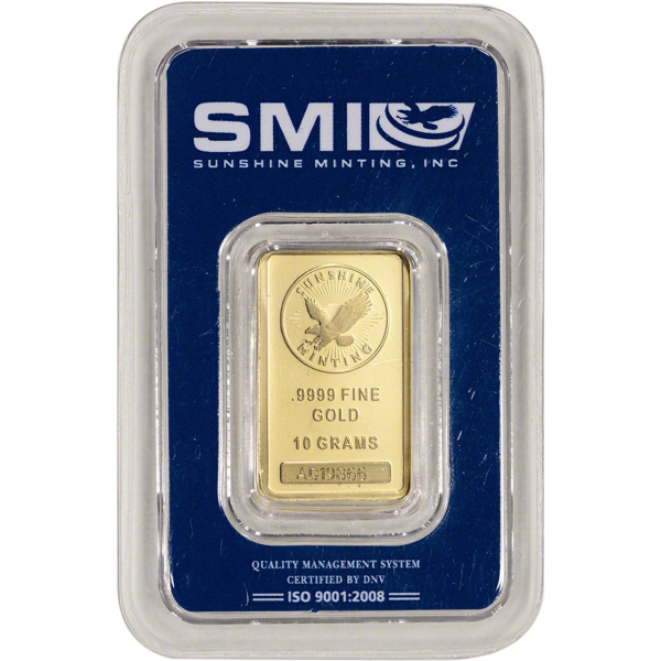 10 GRAM GOLD BAR SUNSHINE - Obverse