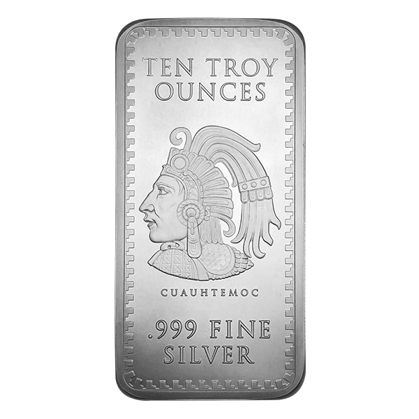 10 OZ SILVER BAR AZTEC CALENDAR 1