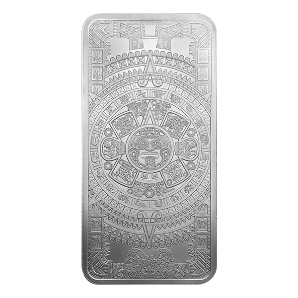 10 OZ SILVER BAR AZTEC CALENDAR 2