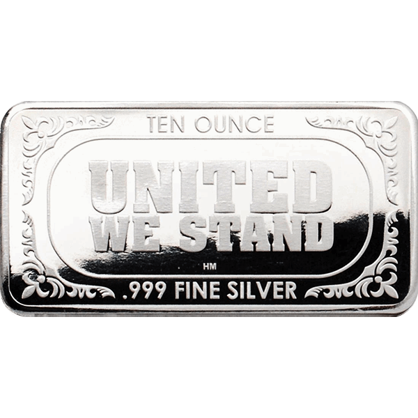10 OZ SILVER BAR FLAG HIGHLAND MINT 2