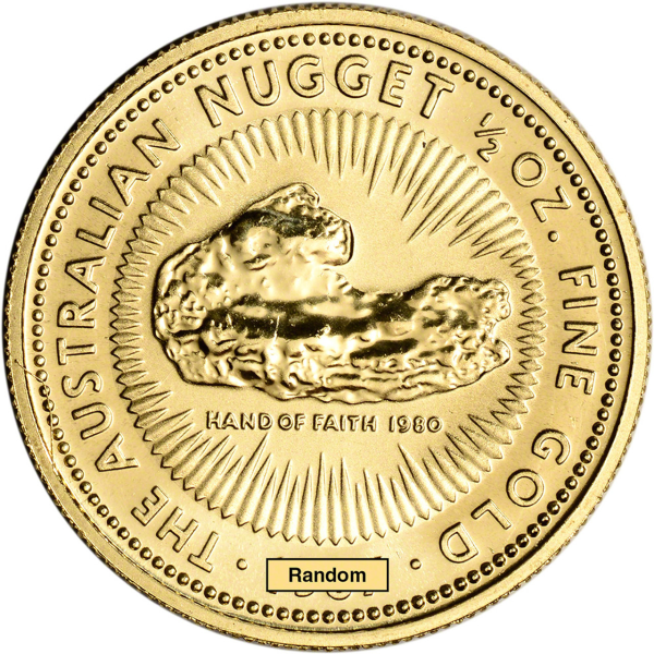 1/2 OZ AUSTRALIAN GOLD NUGGET - Obverse