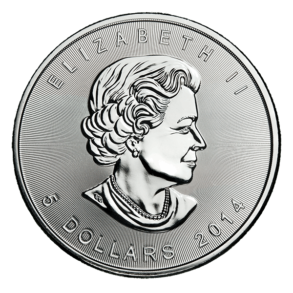 1 OZ CANADIAN SILVER MAPLE LEAF Reverse