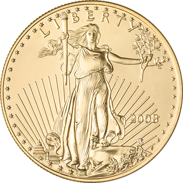 1 OZ AMERICAN GOLD EAGLE Obverse