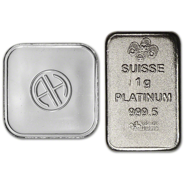 1 GRAM PLATINUM BAR NO PLASTIC - Reverse