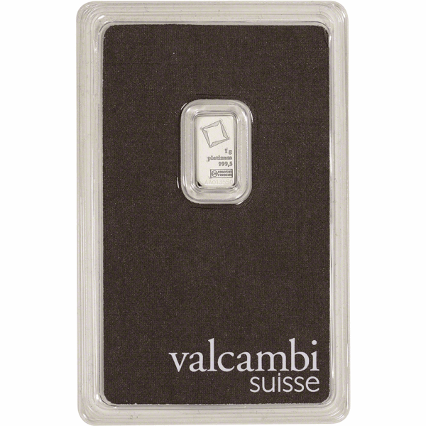 1 GRAM PLATINUM BAR VALCAMBI 1