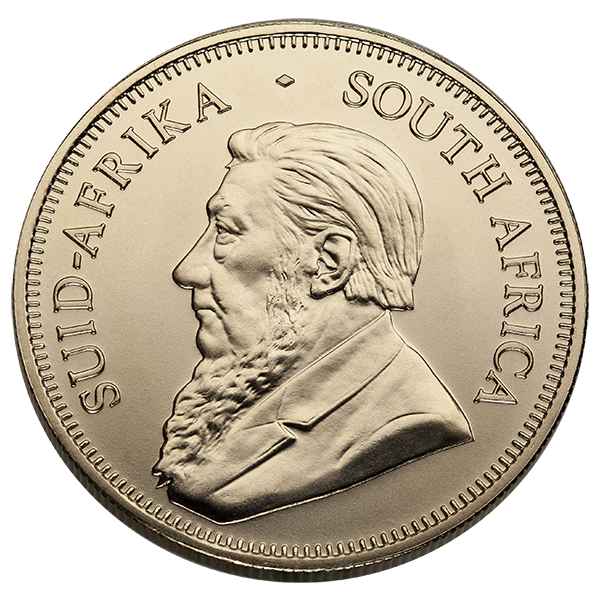 1 OZ SOUTH AFRICAN GOLD KRUGERRAND Obverse