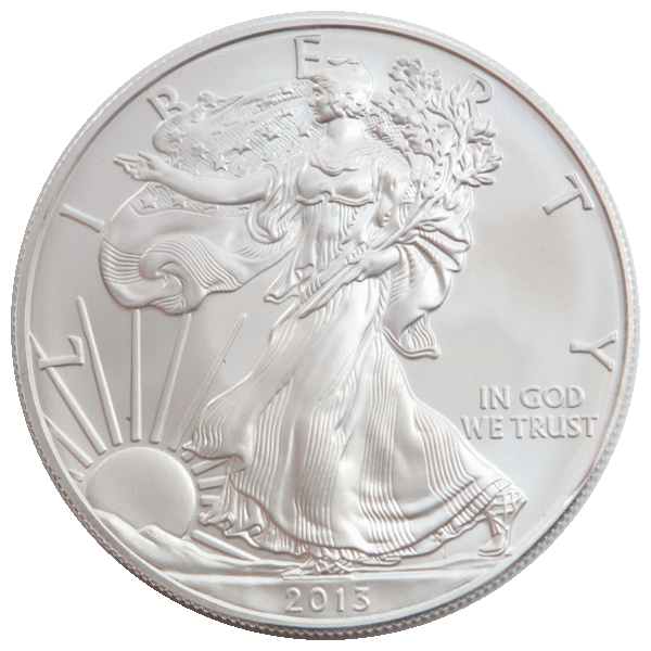 2013 1 OZ AMERICAN SILVER EAGLE - Obverse