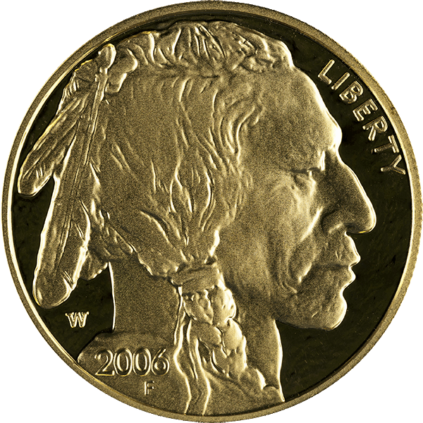 2006 1 OZ AMERICAN GOLD BUFFALO PROOF - Obverse