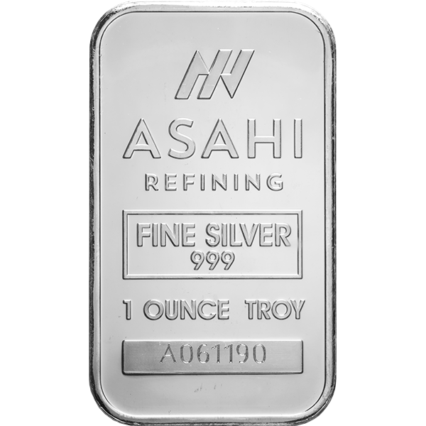 1 OZ SILVER BAR ASAHI Obverse