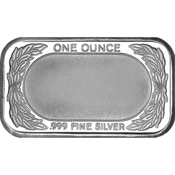 1 OZ SILVER BAR FLAG  Reverse