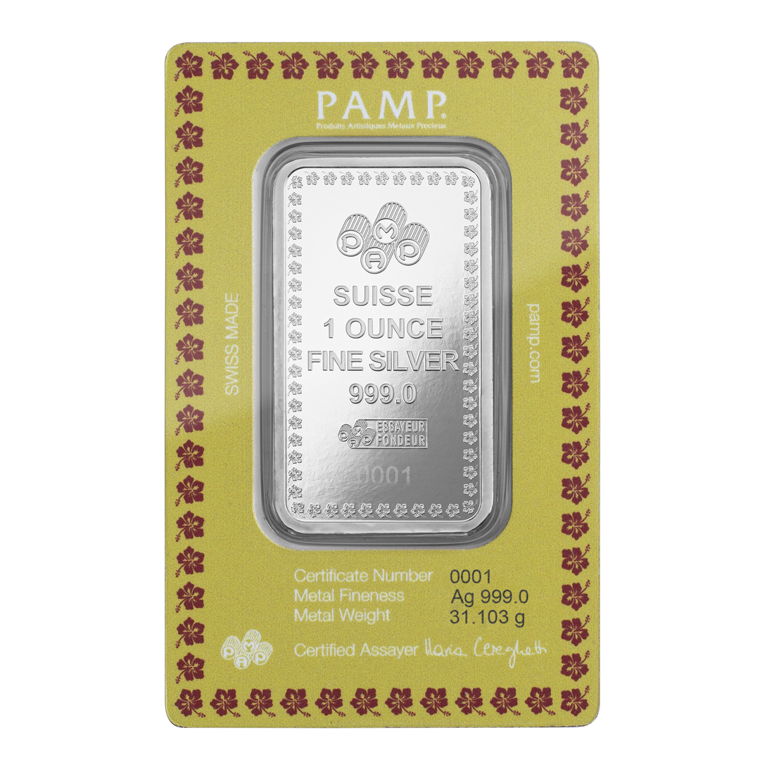1 OZ SILVER BAR PAMP DIWALI 2024 - Reverse
