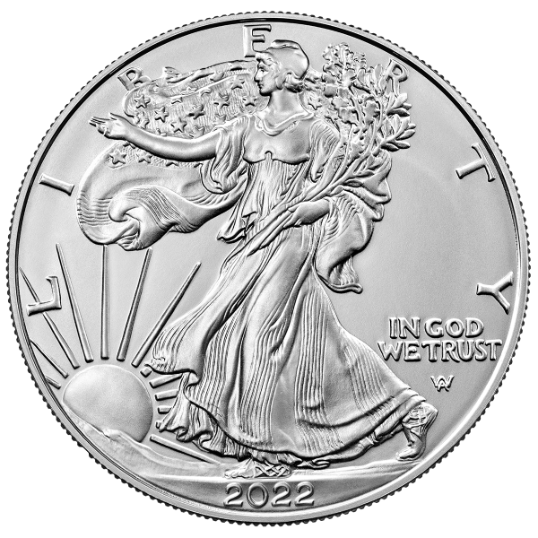 2022 1 OZ AMERICAN SILVER EAGLE - Reverse