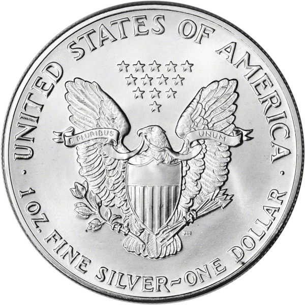 1987 1 OZ AMERICAN SILVER EAGLE - Reverse