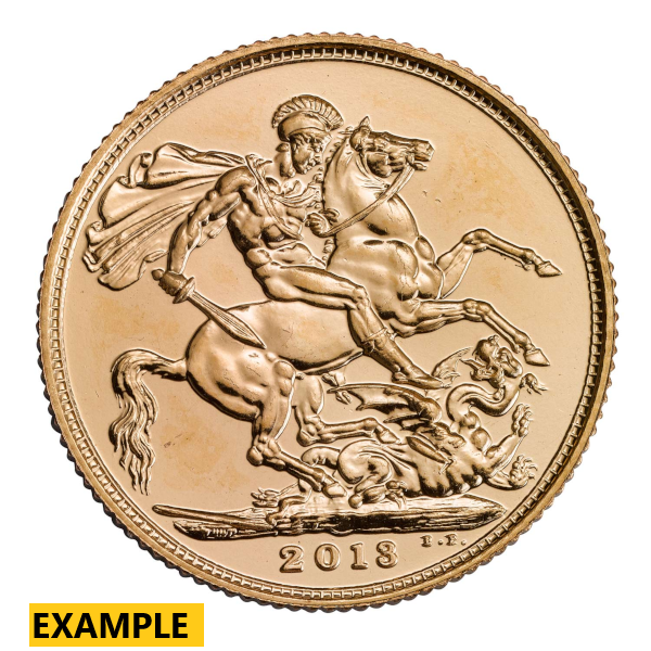 ENGLISH GOLD SOVEREIGN QUEEN ELIZABETH 1998 TO 2014 - Reverse