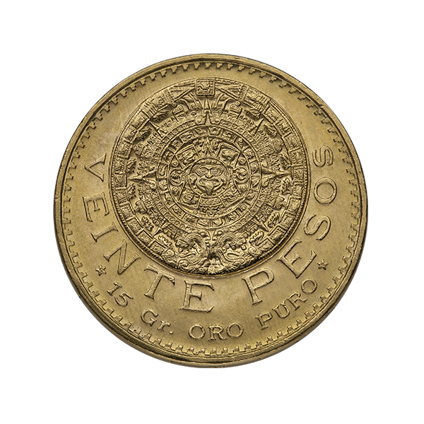 20 PESO MEXICAN GOLD COIN Obverse