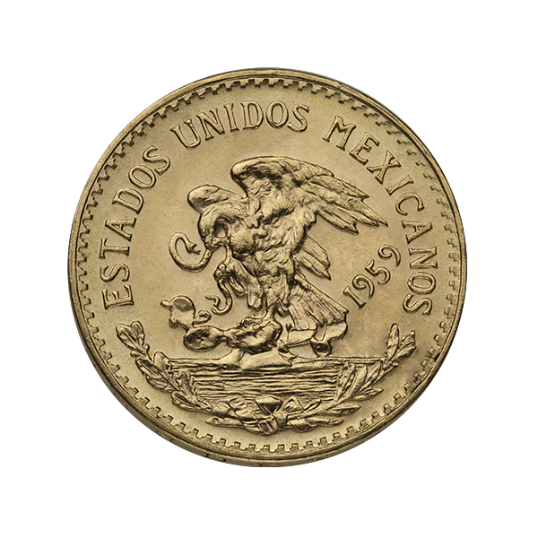 20 PESO MEXICAN GOLD COIN Reverse