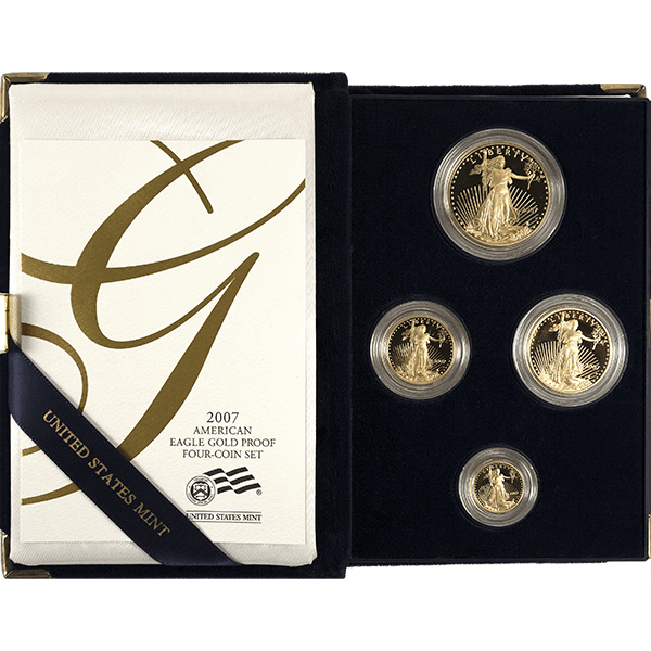 4-PIECE AMERICAN GOLD EAGLE SET PROOF Obverse