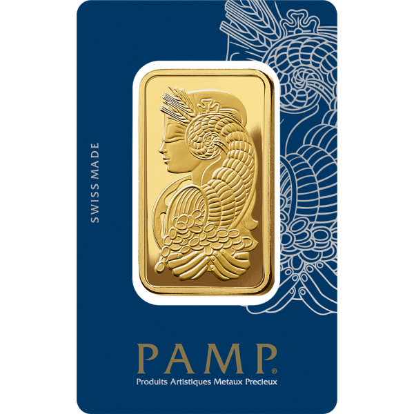 50 GRAM GOLD BAR PAMP FORTUNA - Obverse