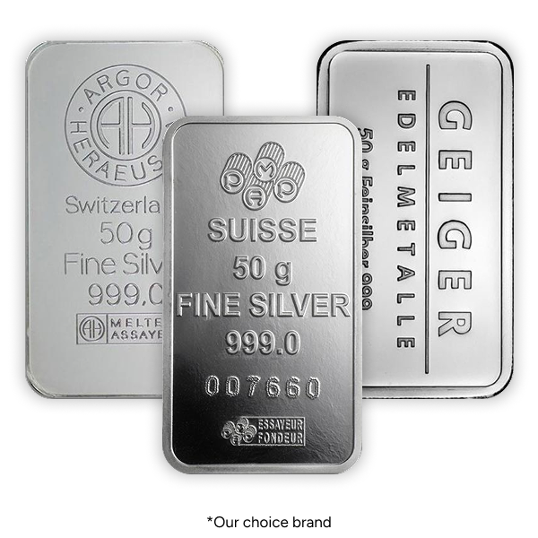 50 GRAM SILVER BAR