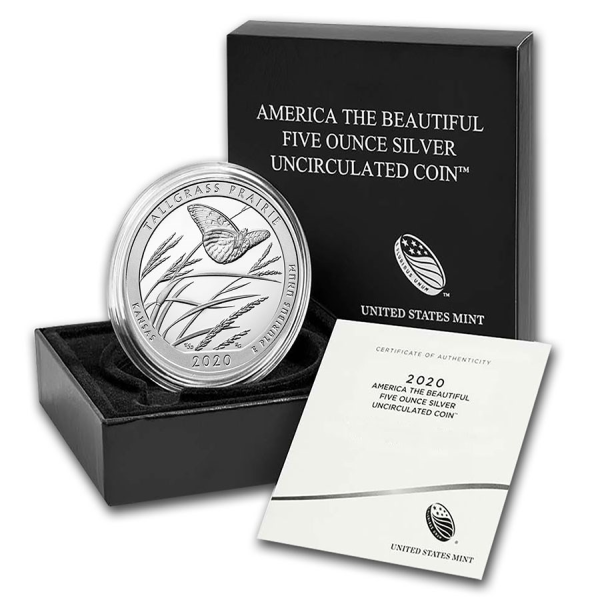 5 OZ SILVER AMERICA THE BEAUTIFUL SPECIMEN COLLECTOR VERSION - Obverse