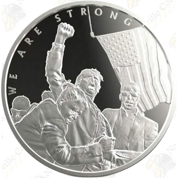 1 OZ SILVER ROUND TRUMP BULLET PROOF