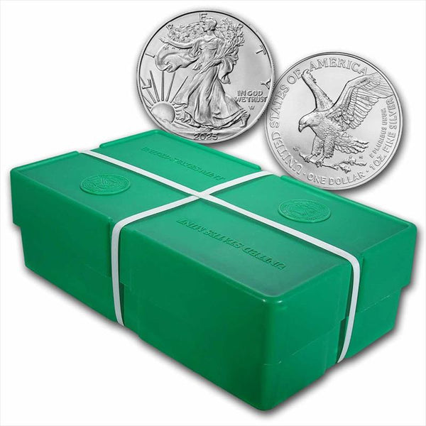 2025 1 OZ AMERICAN SILVER EAGLE MINT SEALED BOX 1