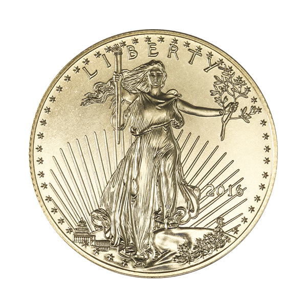1/2 OZ AMERICAN GOLD EAGLE - Obverse