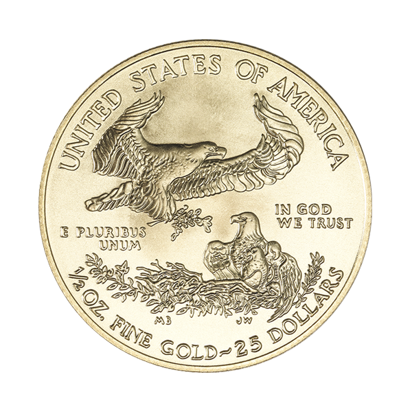 1/2 OZ AMERICAN GOLD EAGLE - Reverse