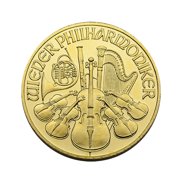 1/2 OZ AUSTRIAN GOLD PHILHARMONIC Obverse