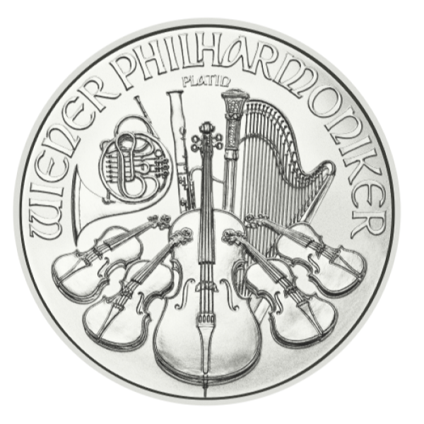 2025 1 OZ AUSTRIAN PLATINUM PHILHARMONIC - Reverse
