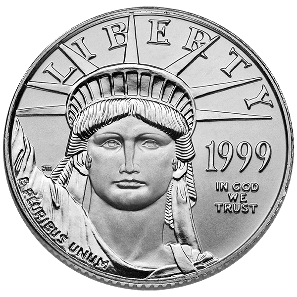 1/4 OZ AMERICAN PLATINUM EAGLE Obverse