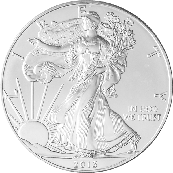 1 OZ AMERICAN SILVER EAGLE Obverse