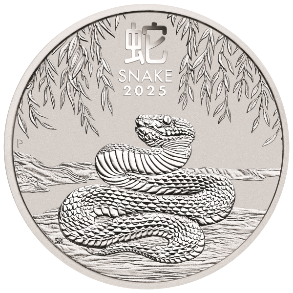 2025 1/2 OZ PERTH MINT SILVER SNAKE (LUNAR SERIES) - Obverse