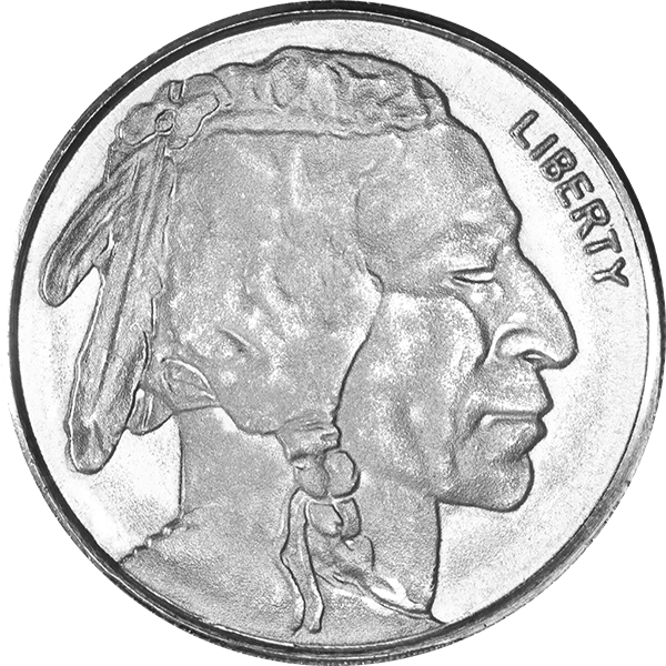 1/10 OZ SILVER ROUND BUFFALO  Obverse