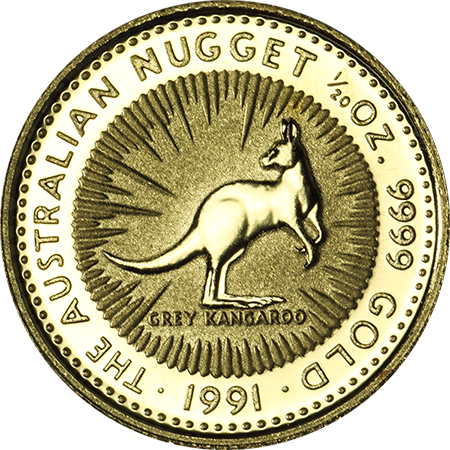 1/20 OZ AUSTRALIAN GOLD KANGAROO - Obverse